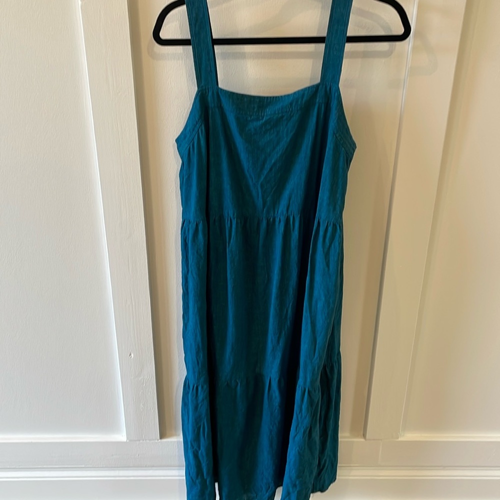 Linen tank maxi dress